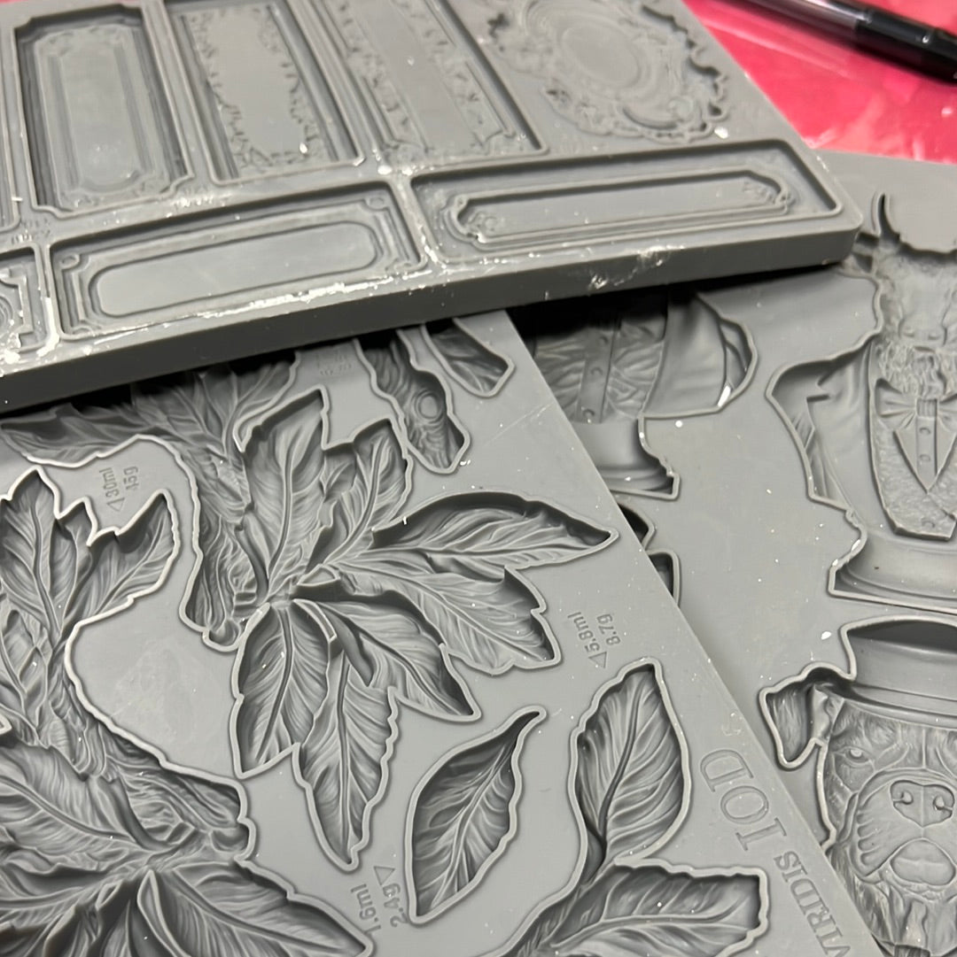 Creating textured, aged pots with Iron Orchid Designs moulds, Thursday, July 24 10-1230pm $40.00