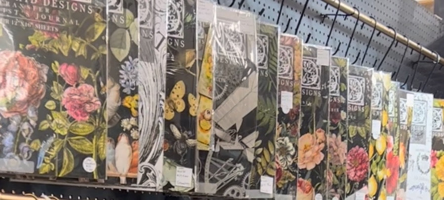 Creating with Iron Orchid Designs transfers, stamps and paint. Friday, June 13, 630-9