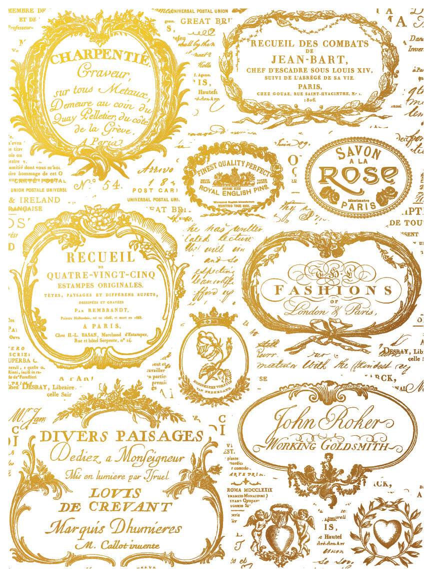 Ettiquettes Foil Transfer