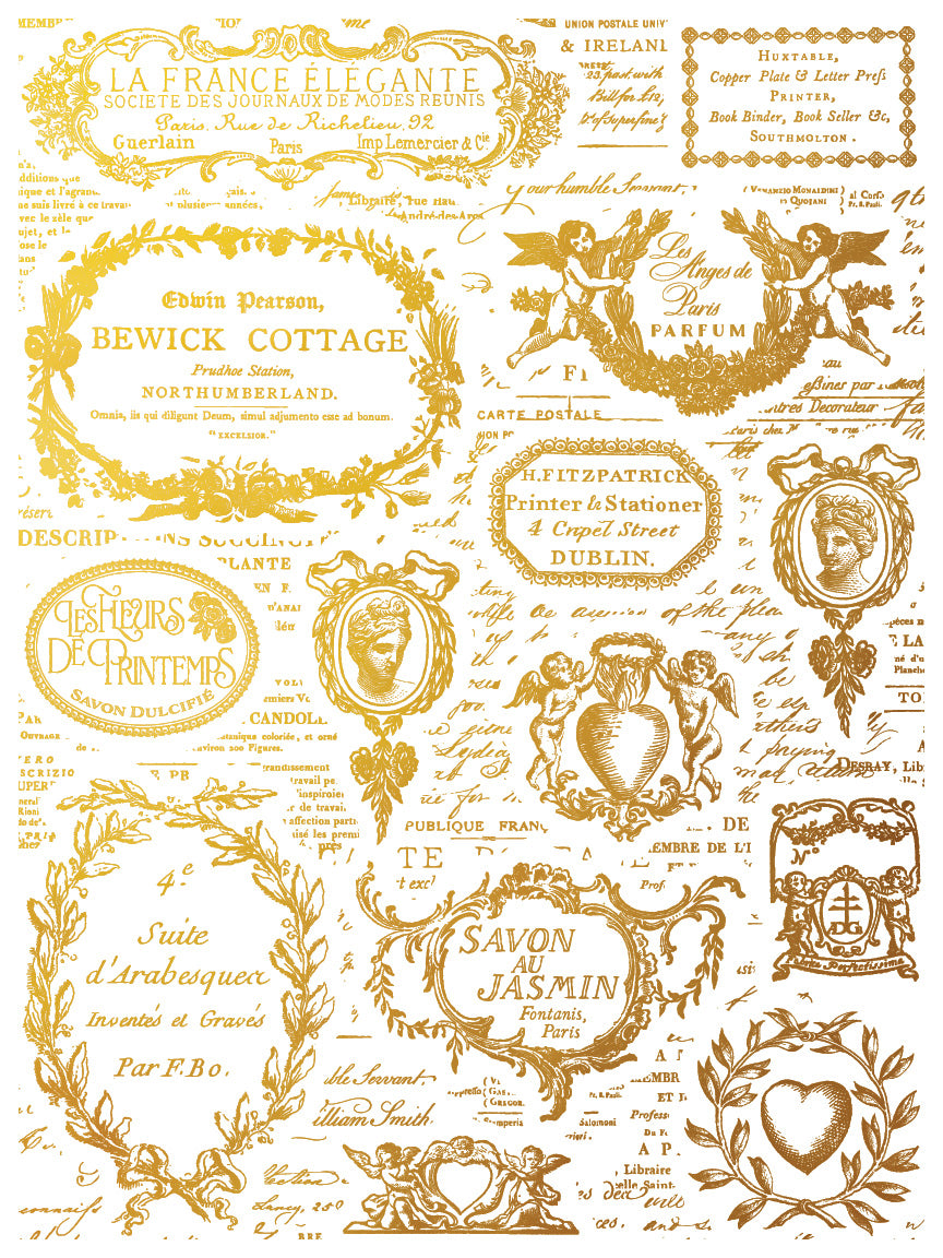 Ettiquettes Foil Transfer