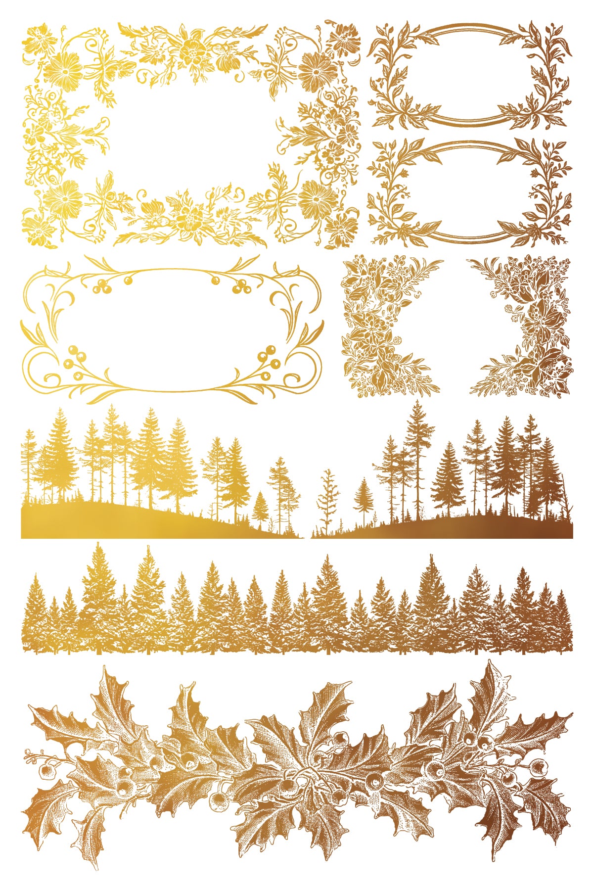 Tinsel Gilded Transfer