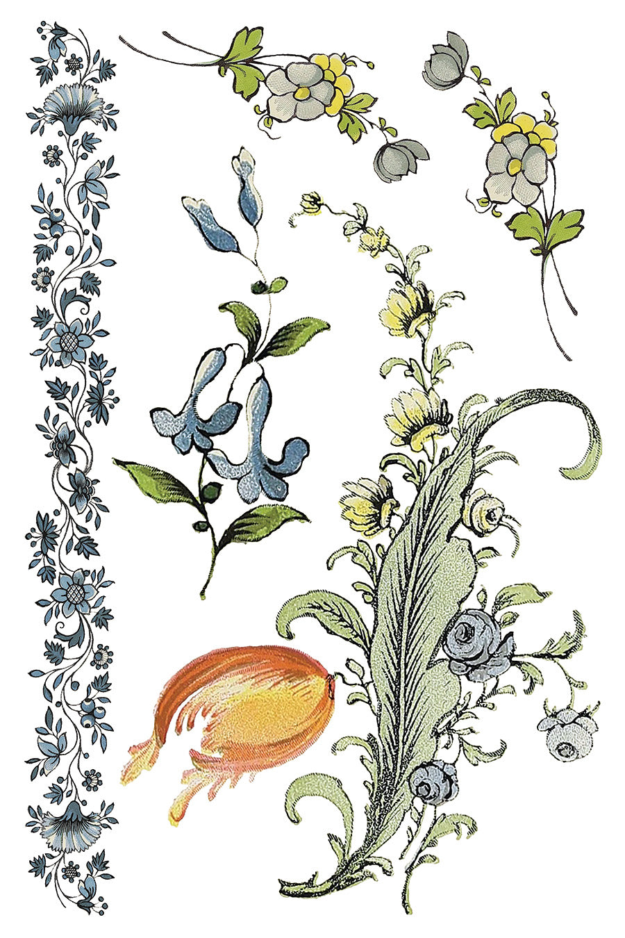 Fairytales Floral Transfers