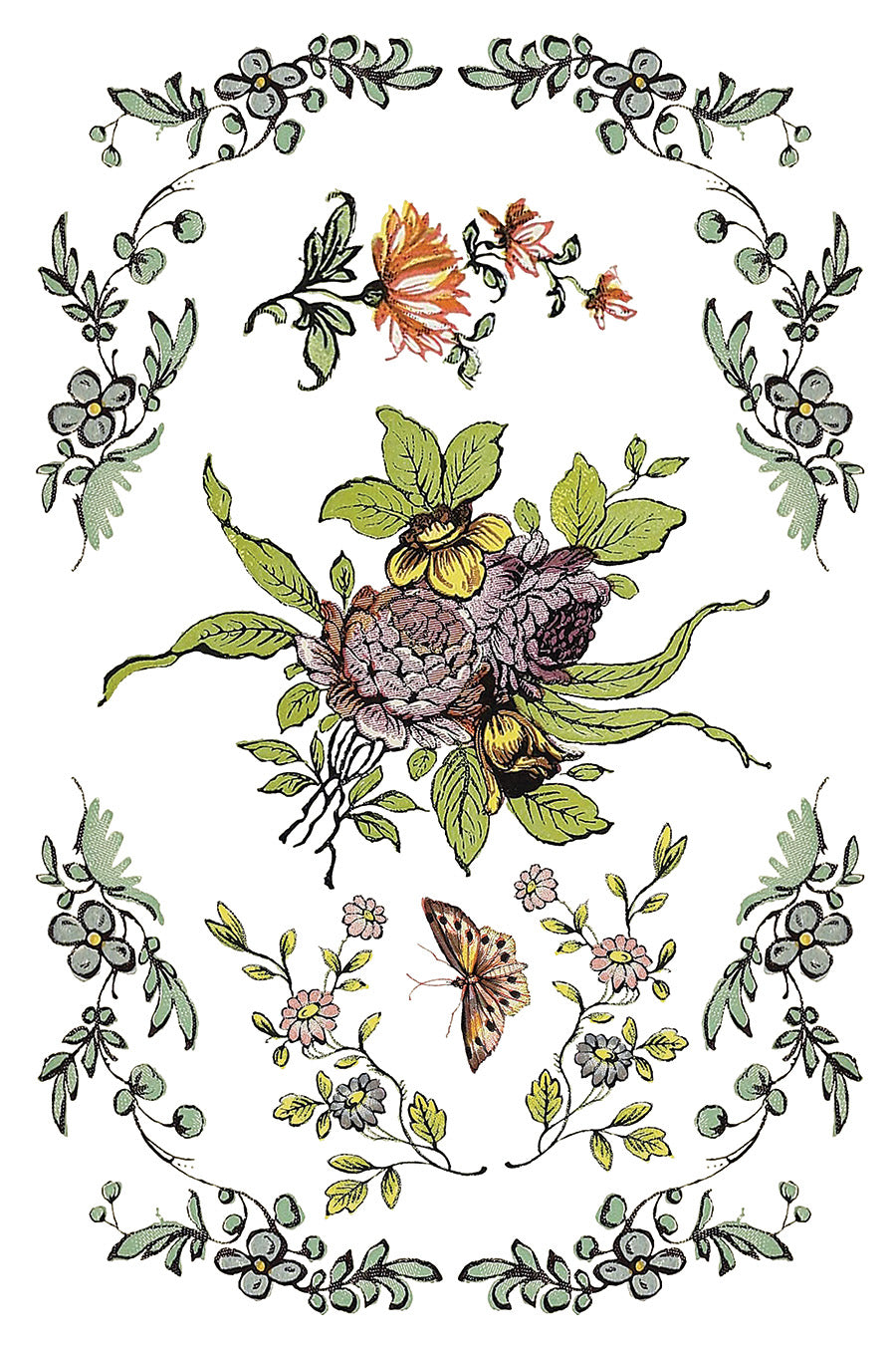 Fairytales Floral Transfers