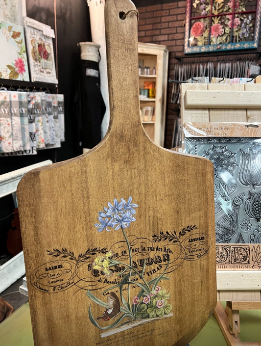 Creating with Iron Orchid Designs transfers, stamps and paint. Friday, June 13, 630-9