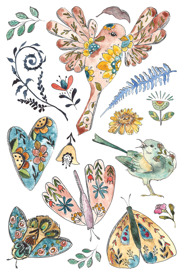 Fern Fables IOD Transfer 8; 8” x 12” pages