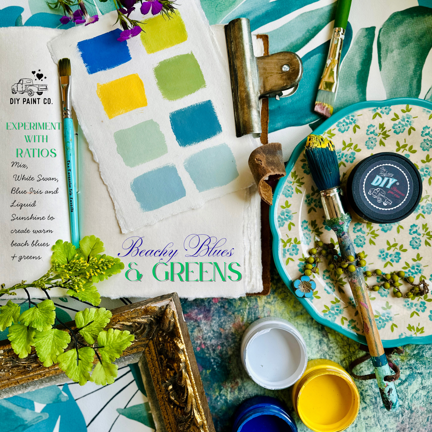 DIY Paint Sampler Box and Color mixing