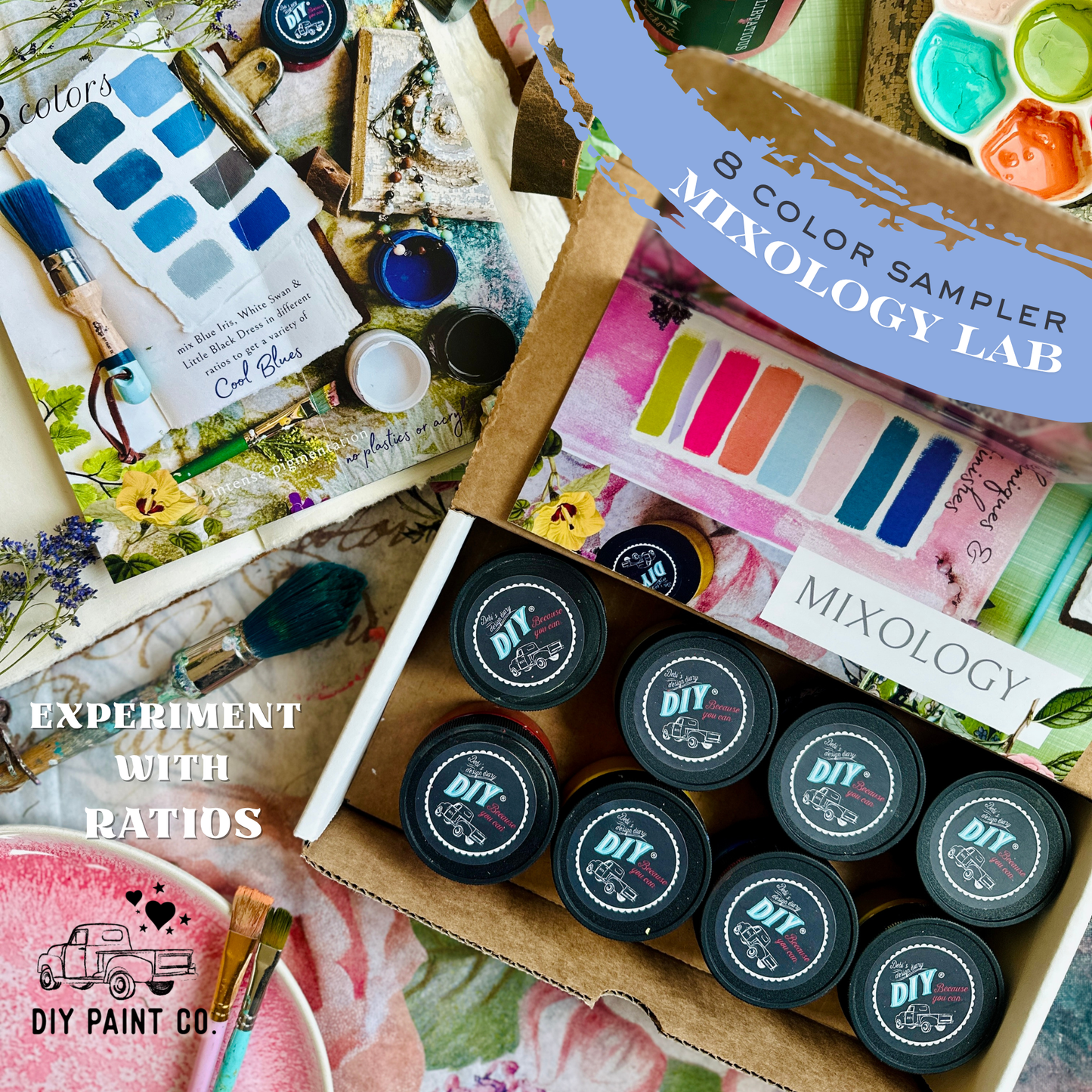DIY Paint Sampler Box and Color mixing