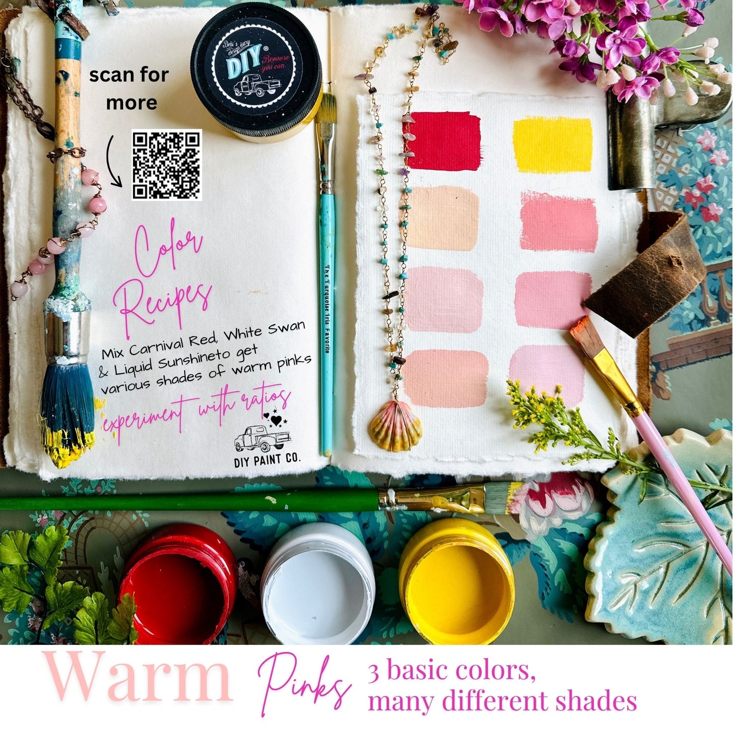 DIY Paint Sampler Box and Color mixing