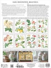 Load image into Gallery viewer, Rose Botanical Transfer Set