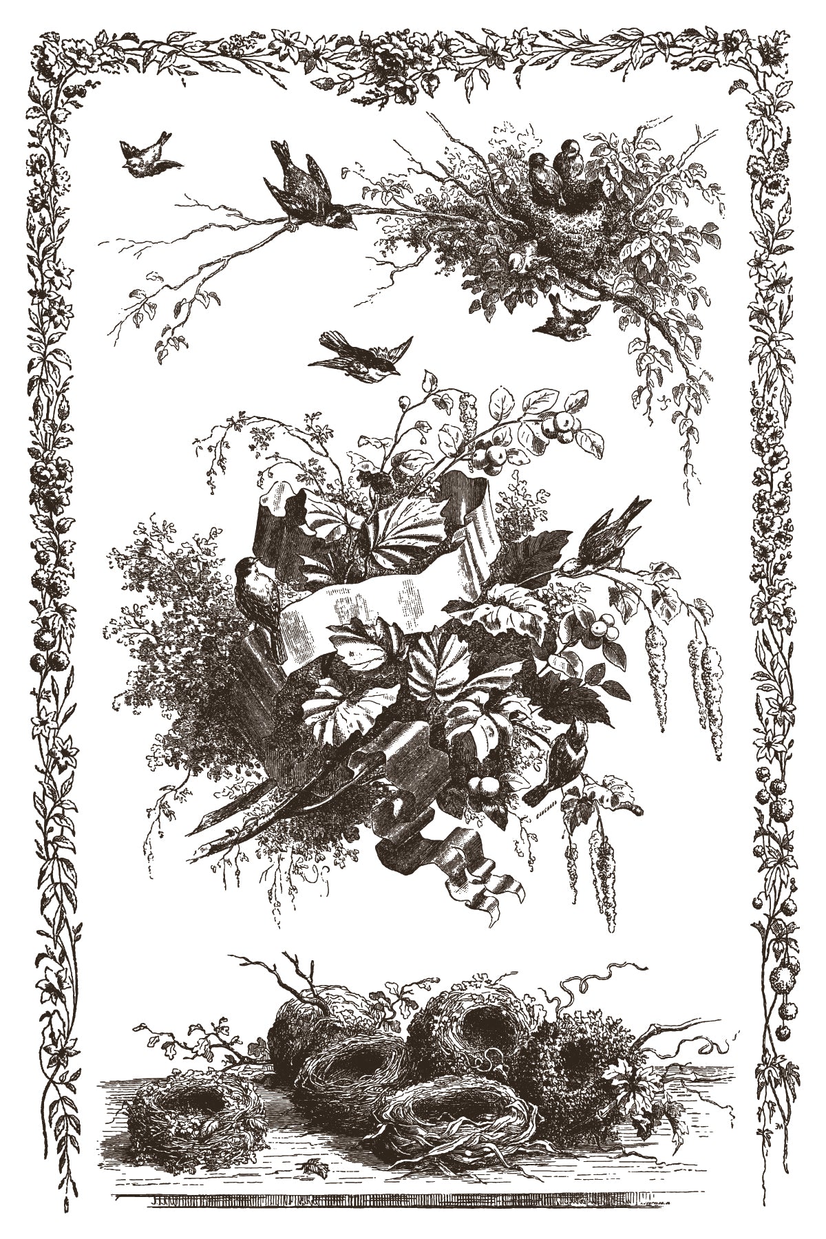 Little Lark IOD Paint Inlay | 8 Pages | 8” x 12”
