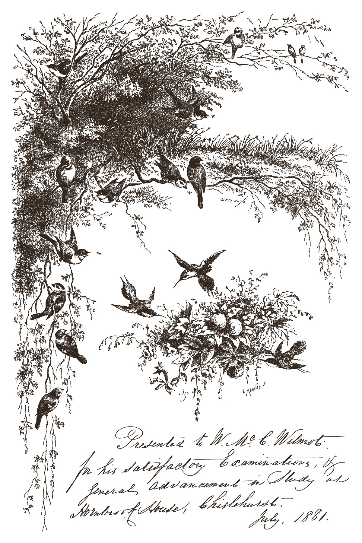 Little Lark IOD Paint Inlay | 8 Pages | 8” x 12”