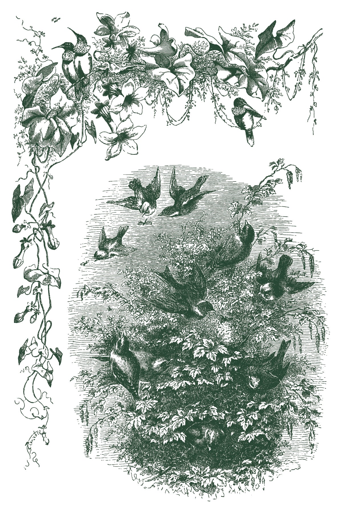 Little Lark IOD Paint Inlay | 8 Pages | 8” x 12”