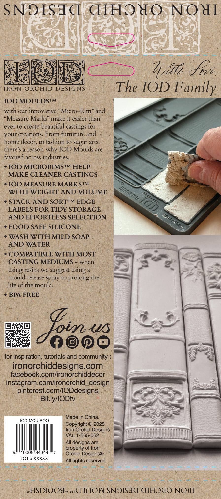 Bookish IOD Mould
