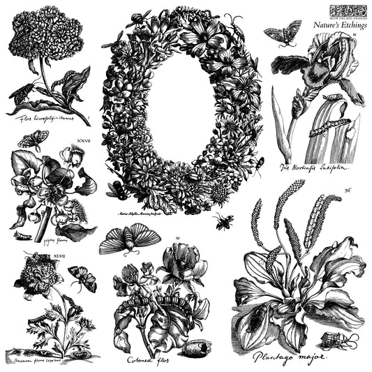 Nature's Etchings 2 sheet  IOD Stamp Set