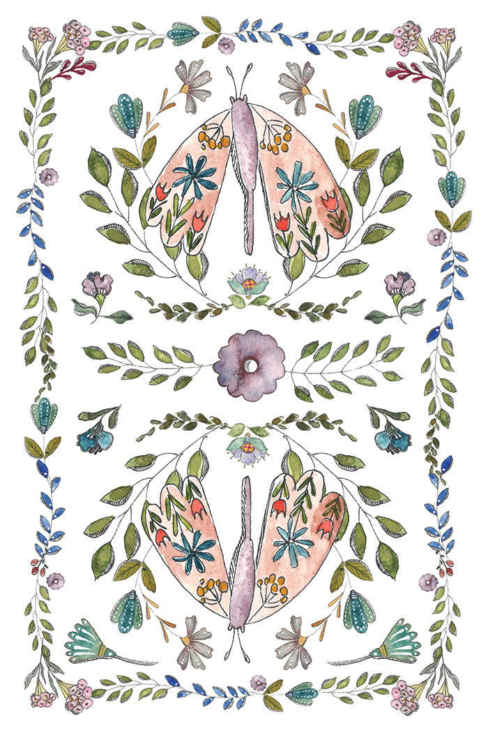 Fern Fables IOD Transfer 8;  8” x 12” pages