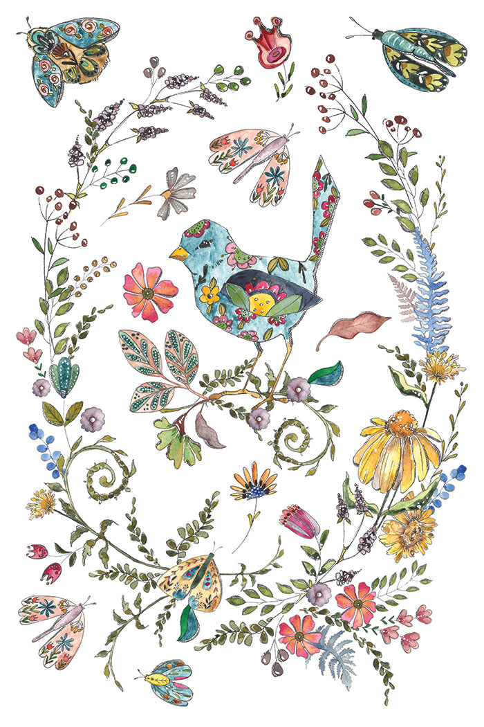 Fern Fables IOD Transfer 8;  8” x 12” pages