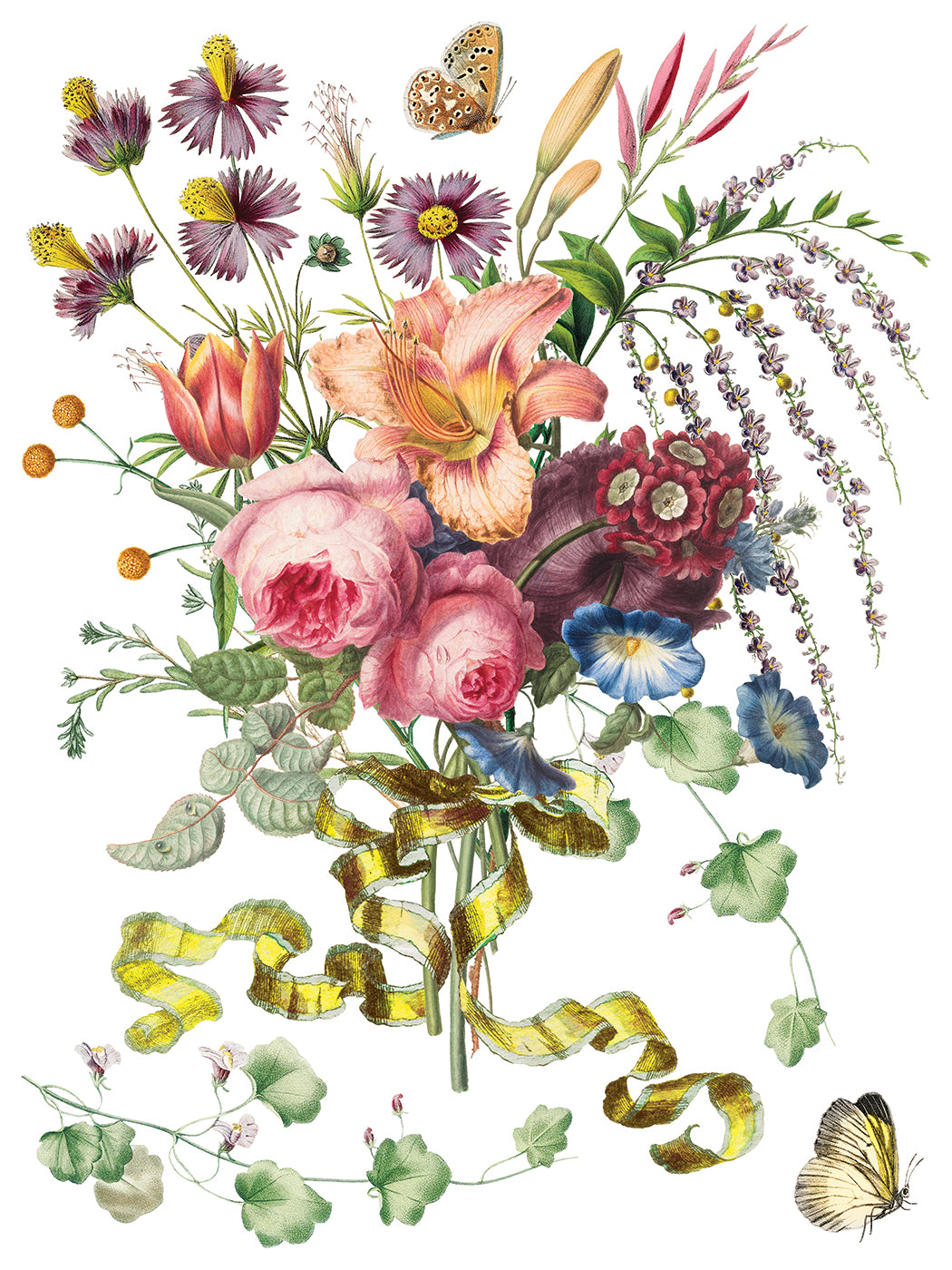 Marché des Fleurs IOD Transfer 8, 12” x 16” pages